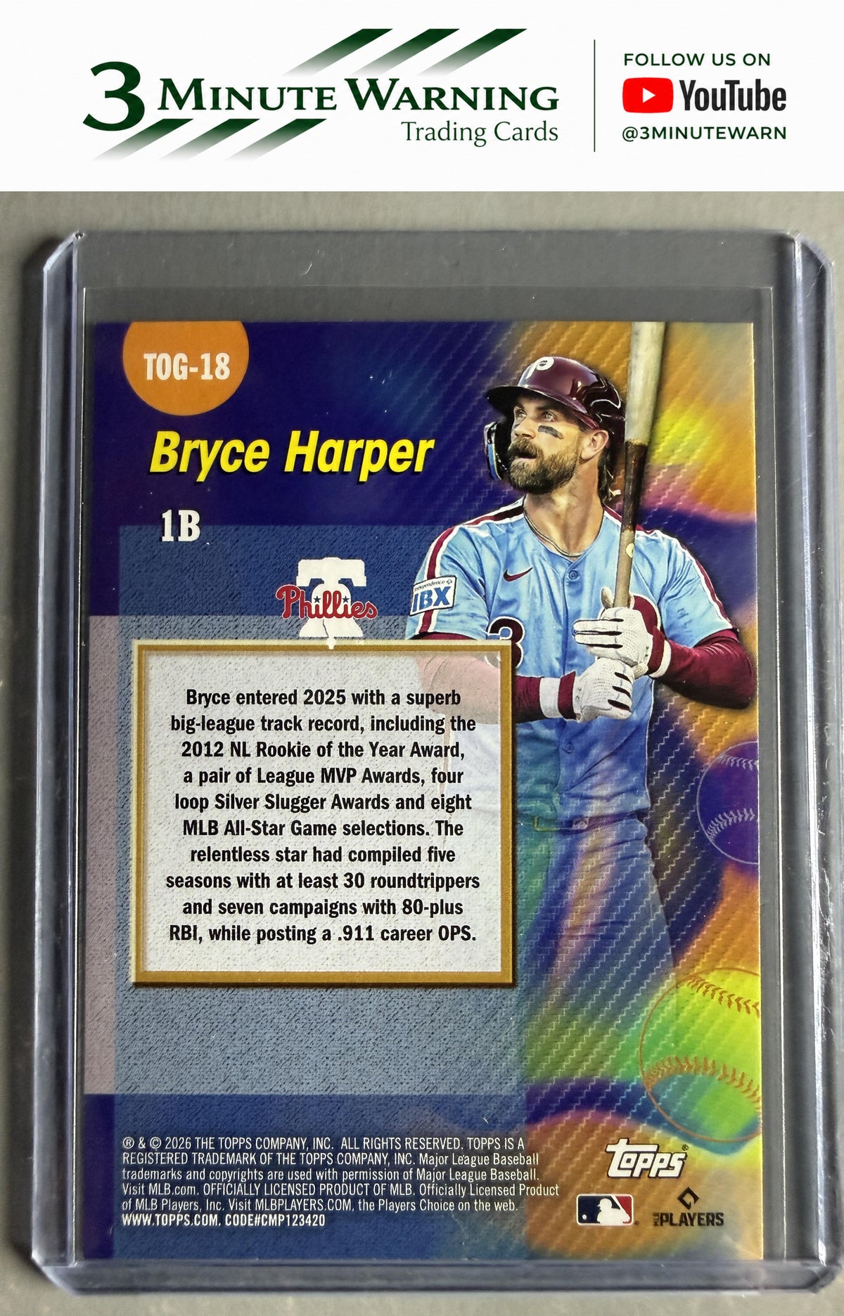 2026 Topps #TOG-18 Bryce Harper Titans of the Game