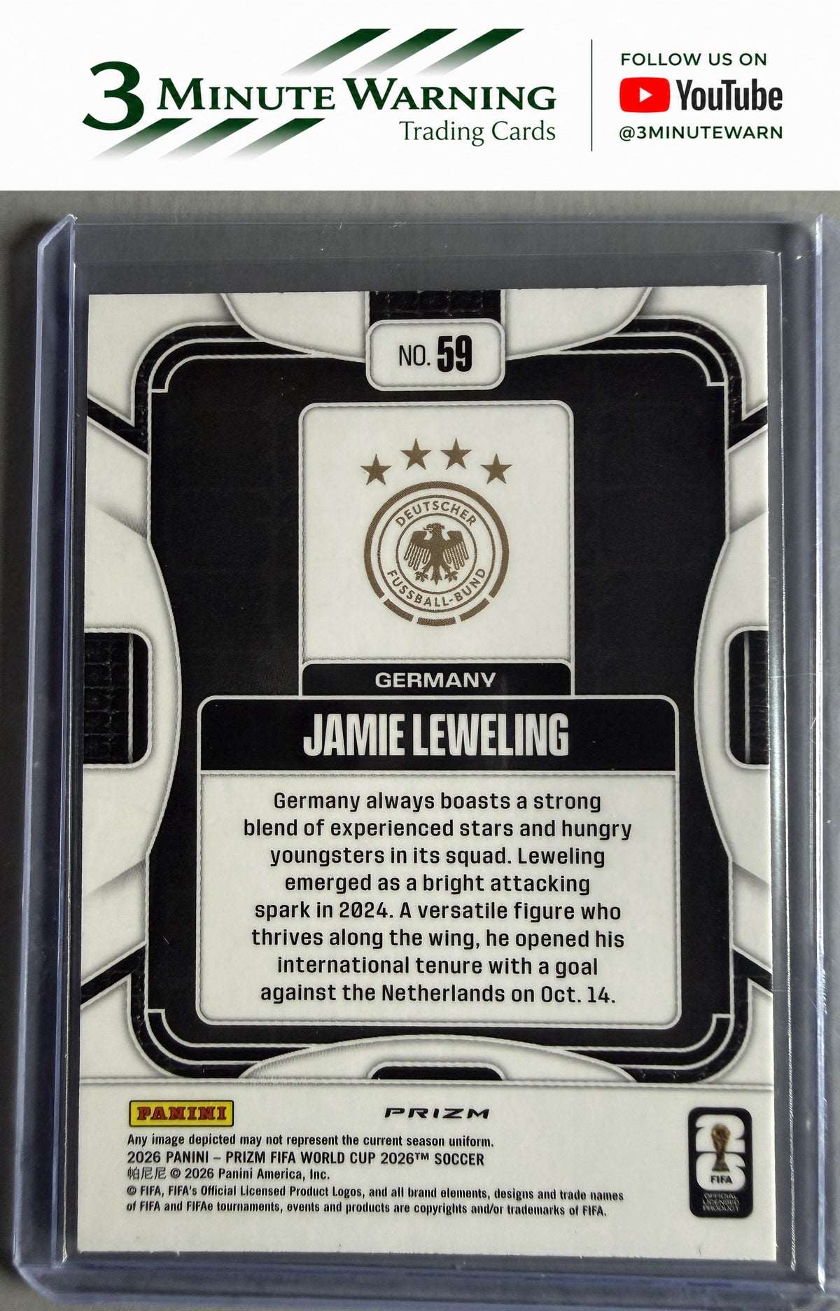2026 Panini Prizm FIFA World Cup #59 Jamie Leweling Wave