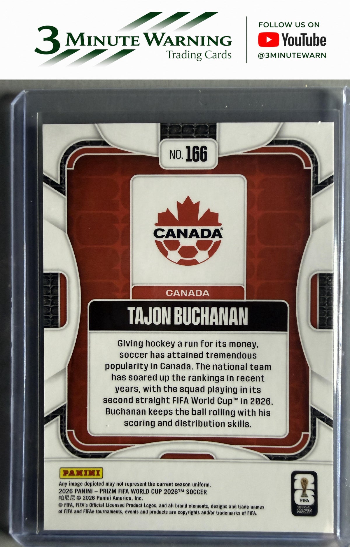 2026 Panini Prizm FIFA World Cup #166 Tajon Buchanan