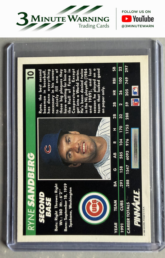1992 Pinnacle #10 Ryne Sandberg