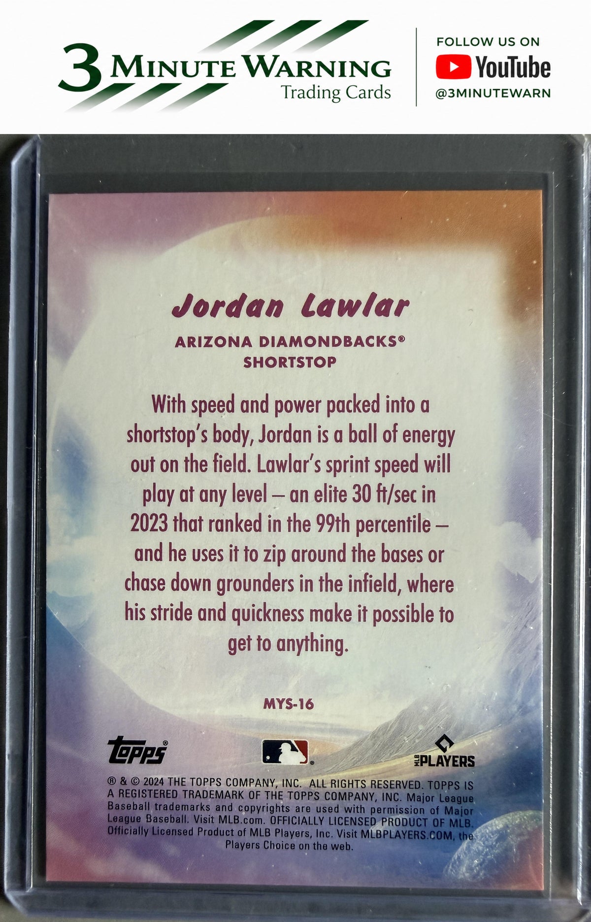 2024 Topps Update #MYS-16 Jordan Lawlar Mystical