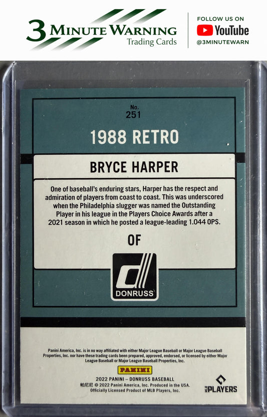 2022 Donruss #251b Bryce Harper