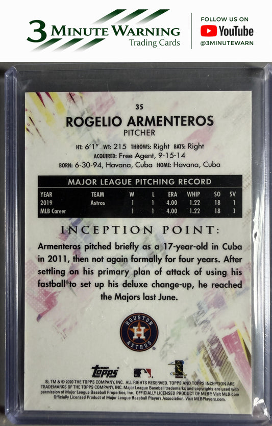 2020 Topps Inception #35 Rogelio Armenteros Green
