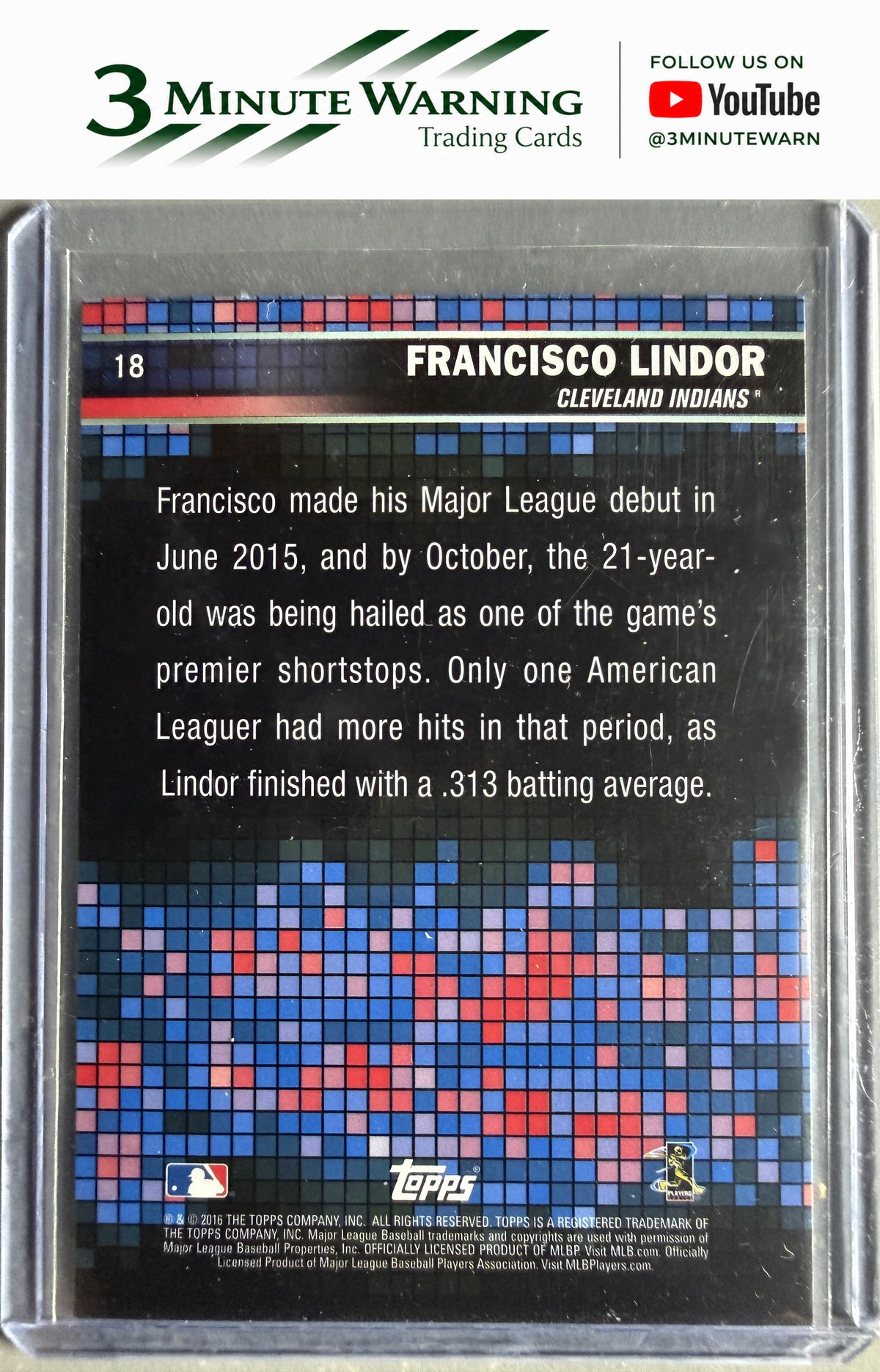 2016 Topps Walmart Marketside #18 Francisco Lindor