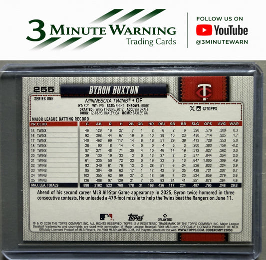 2026 Topps #255 Byron Buxton Sandglitter