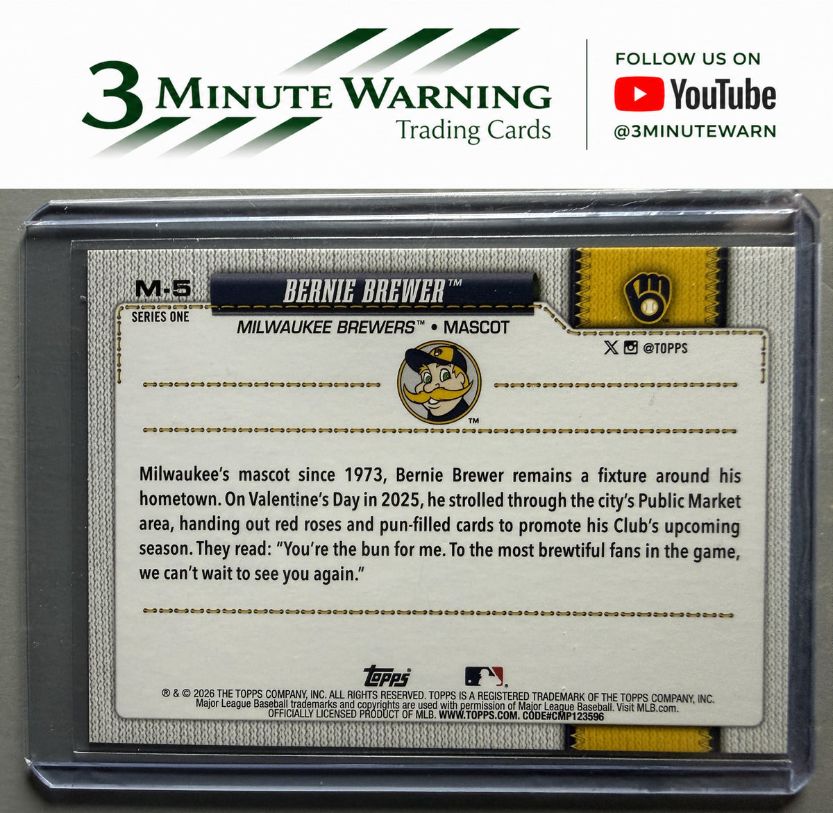 2026 Topps #M-5 Bernie Brewer Mascots