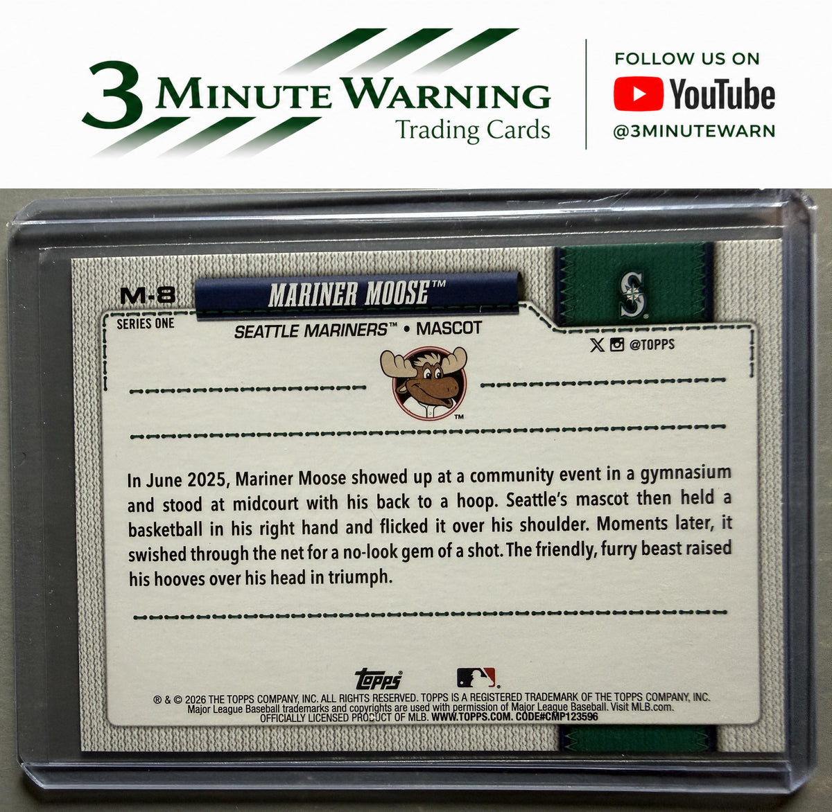 2026 Topps #M-8 Mariner Moose Mascots