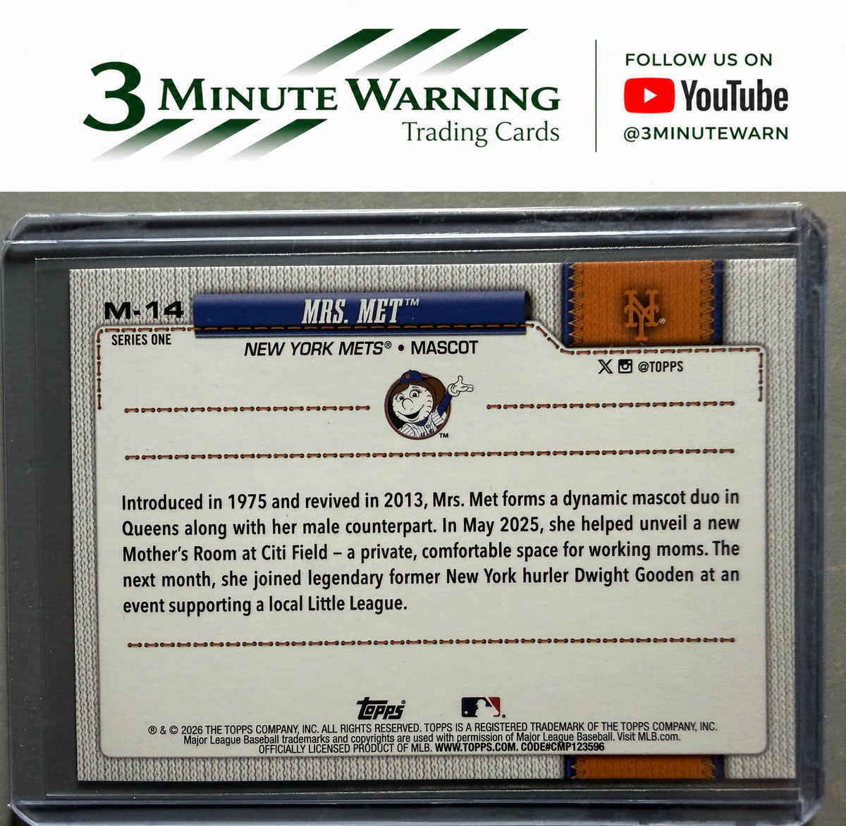 2026 Topps #M-14 Mrs. Met Mascots