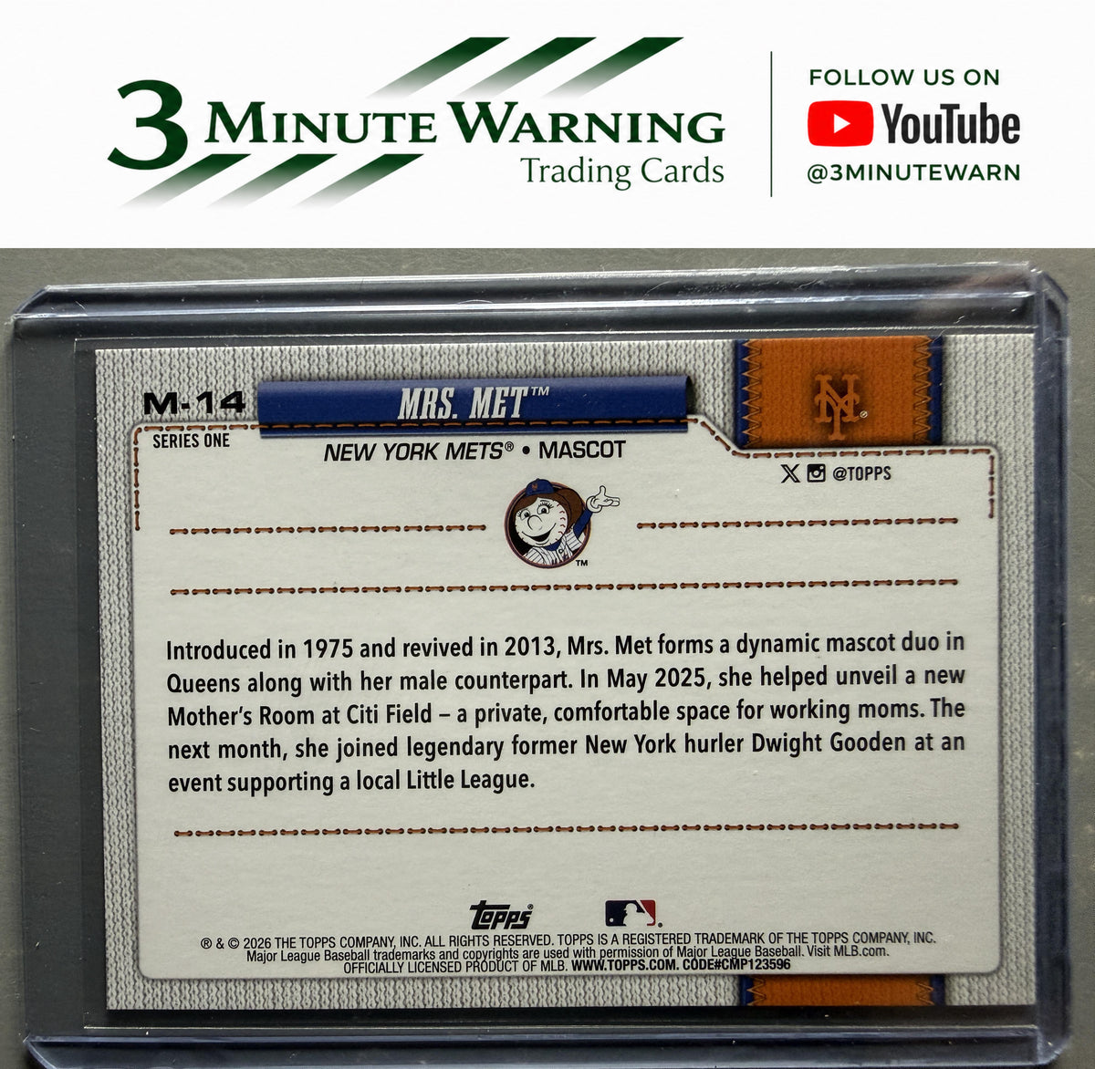 2026 Topps #M-14 Mrs. Met Mascots