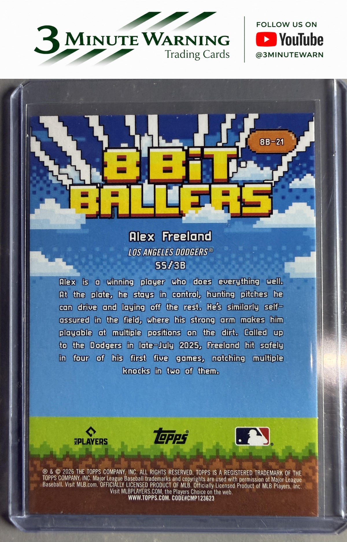 2026 Topps #8B-21 Alex Freeland 8 Bit Ballers
