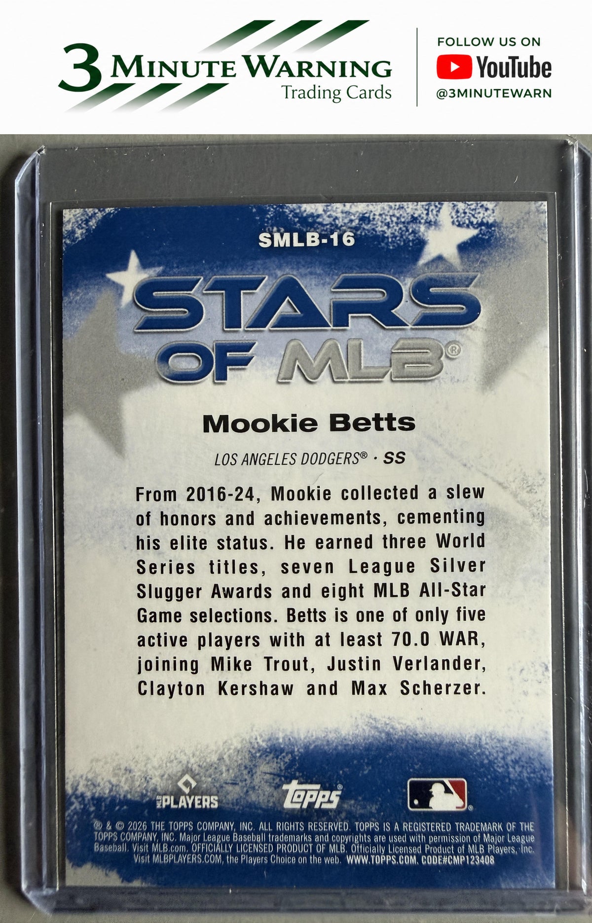 2026 Topps #SMLB-16 Mookie Betts Stars of MLB