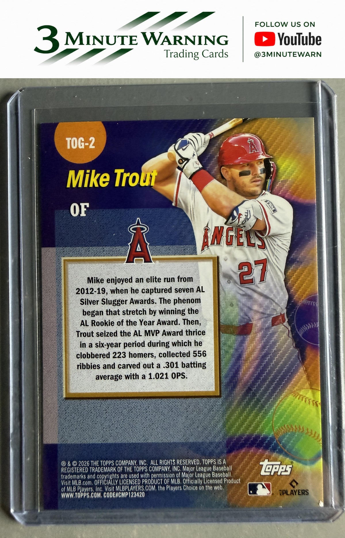 2026 Topps #TOG-2 Mike Trout Titans of the Game