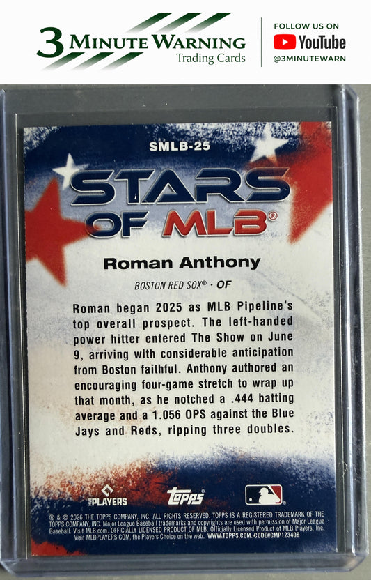 2026 Topps #SMLB-25 Roman Anthony Stars of MLB