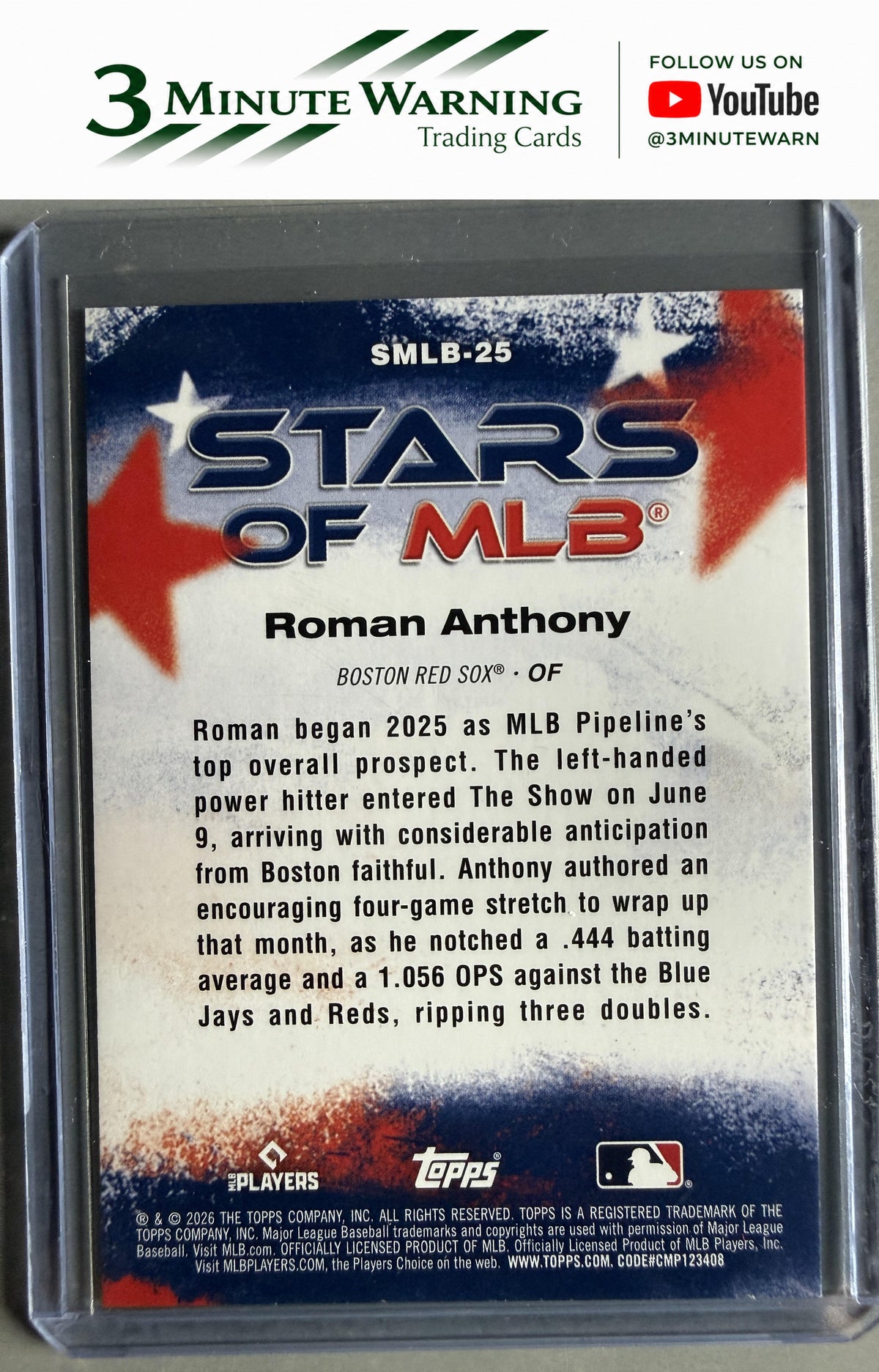 2026 Topps #SMLB-25 Roman Anthony Stars of MLB