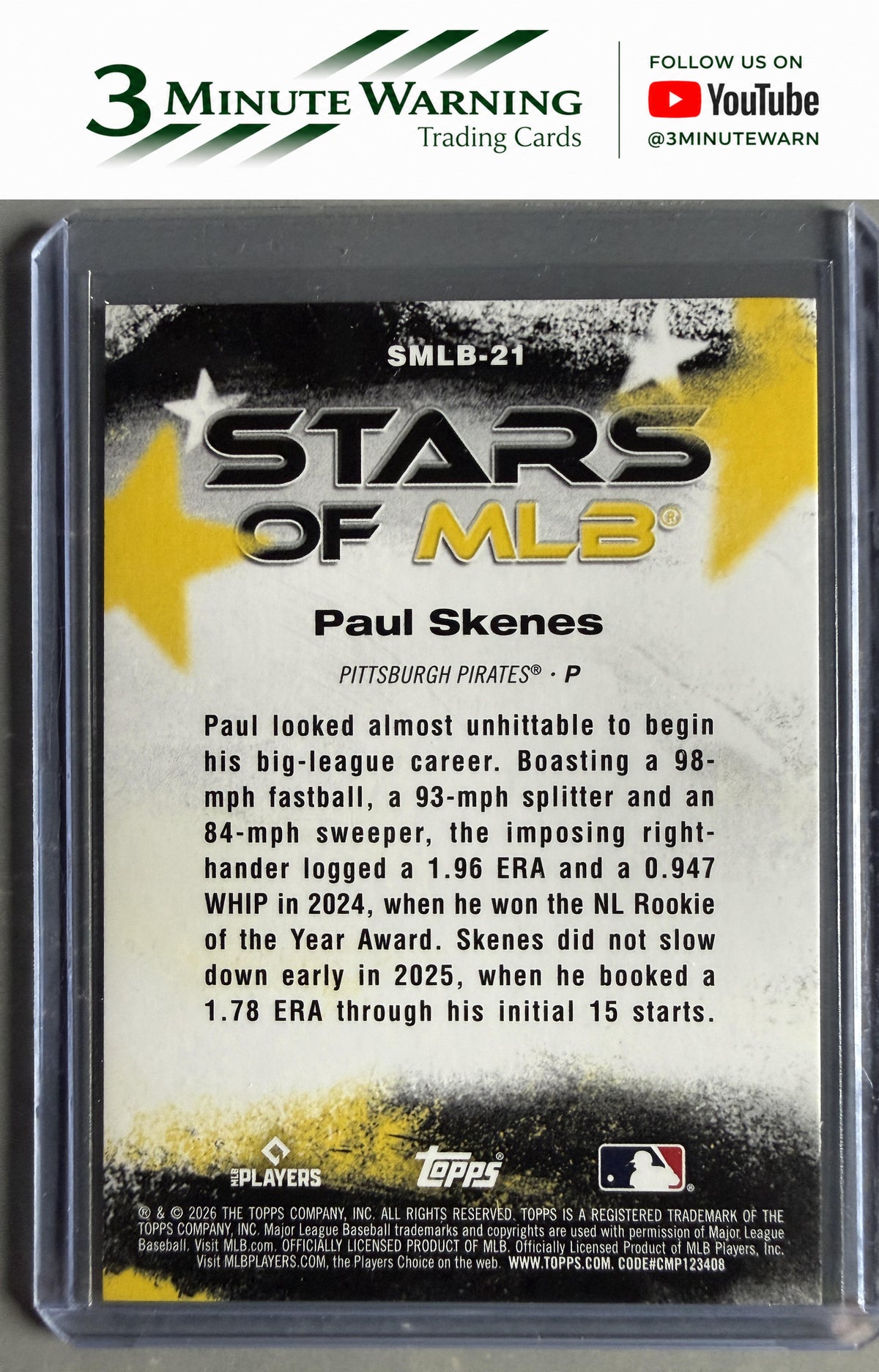 2026 Topps #SMLB-21 Paul Skenes Stars of MLB