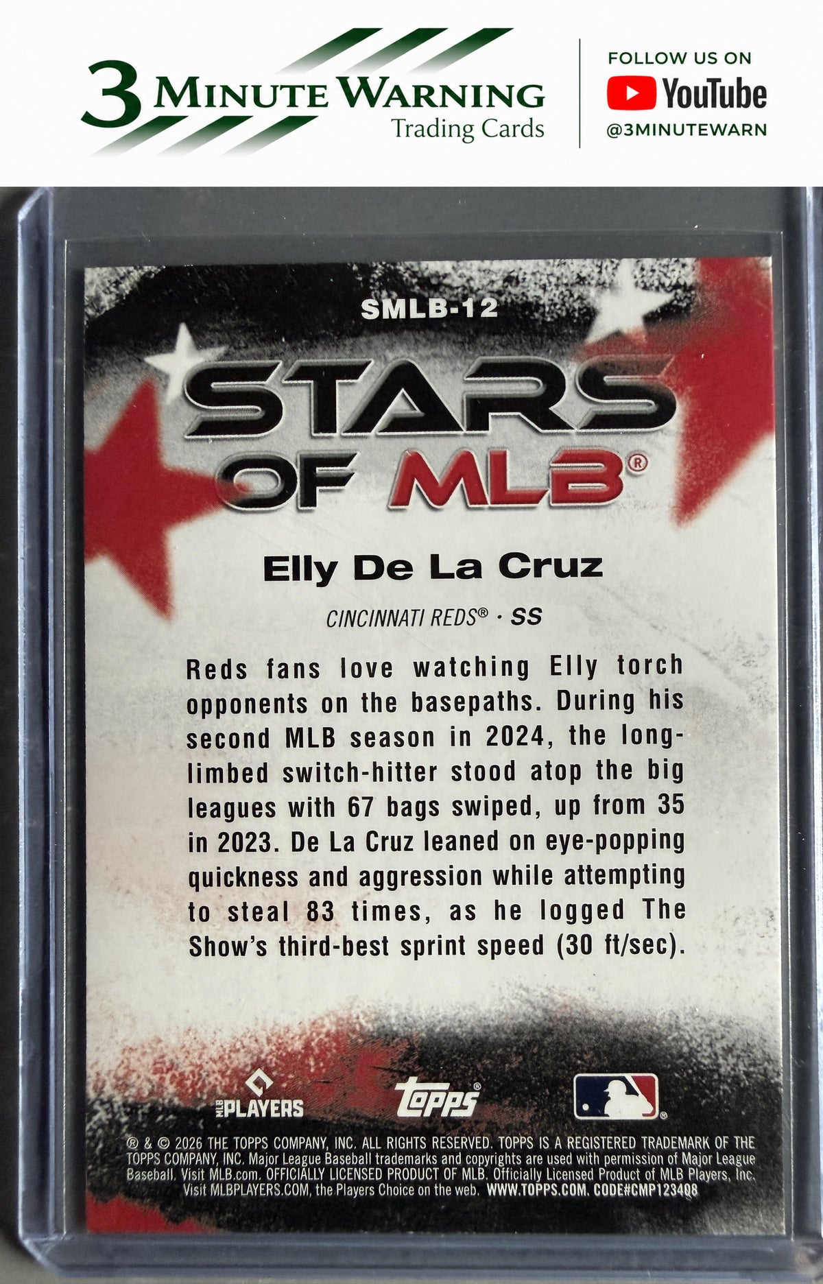 2026 Topps #SMLB-12 Elly De La Cruz Stars of MLB