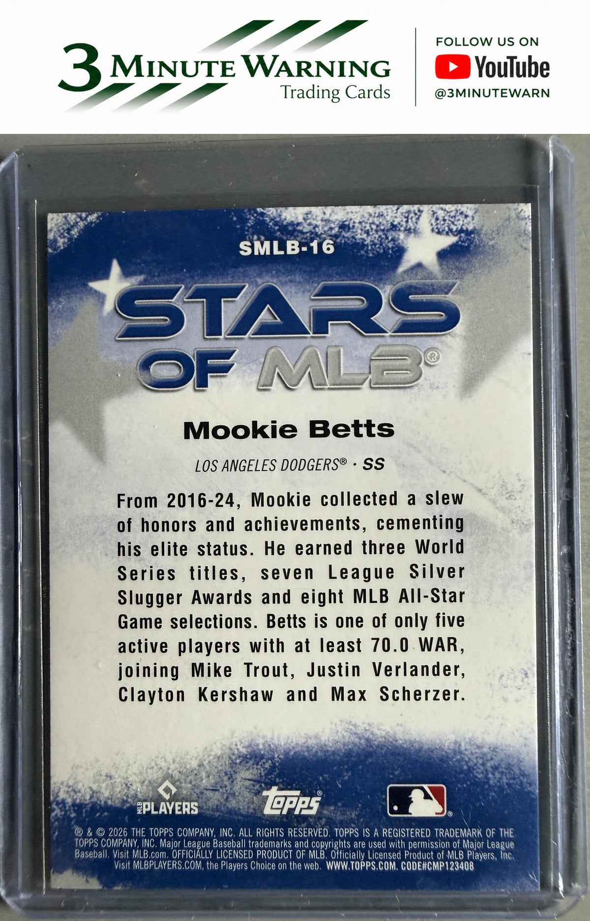 2026 Topps #SMLB-16 Mookie Betts Stars of MLB