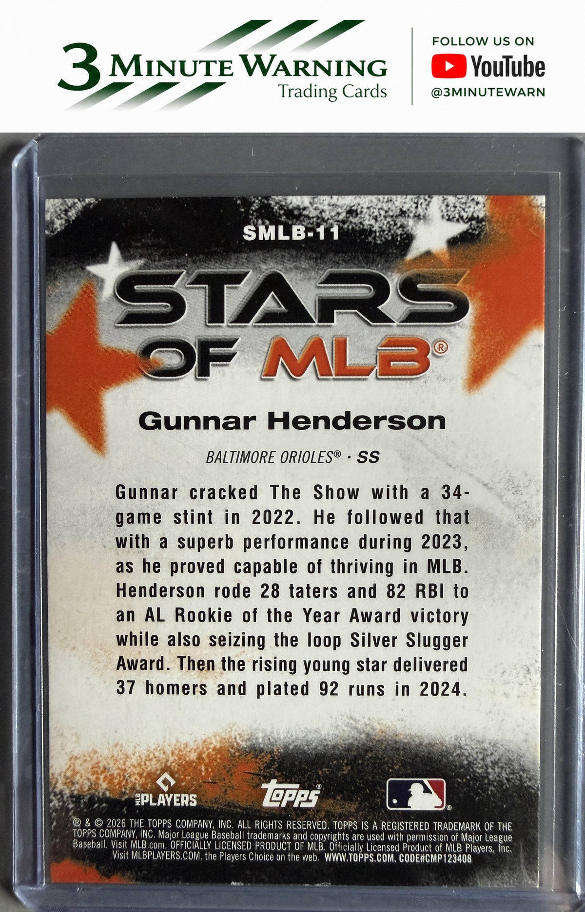 2026 Topps #SMLB-11 Gunnar Henderson Stars of MLB