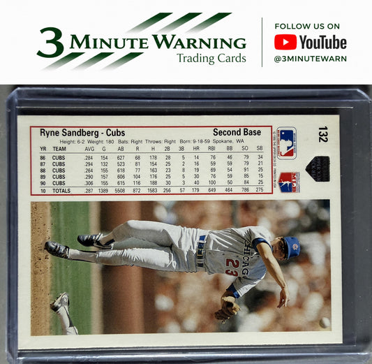 1991 Upper Deck #132c Ryne Sandberg