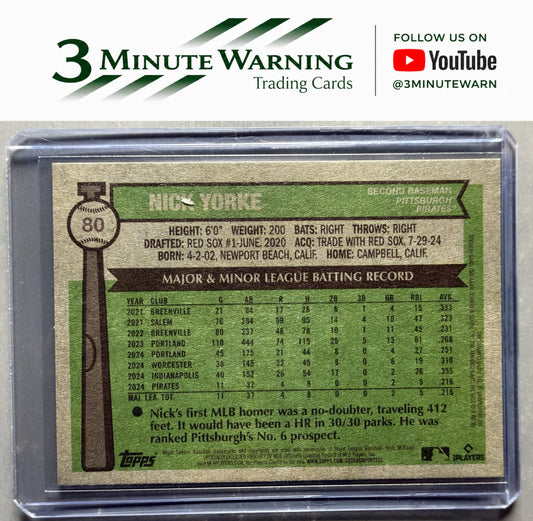 2025 Topps Heritage #80 Nick Yorke