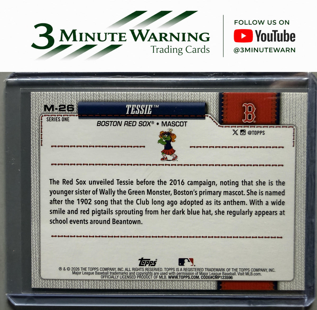 2026 Topps #M-26 Tessie Mascots