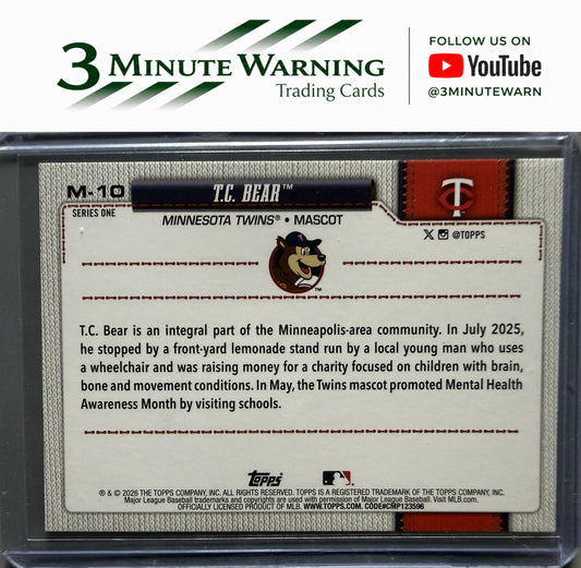 2026 Topps #M-10 T.C. Bear Mascots