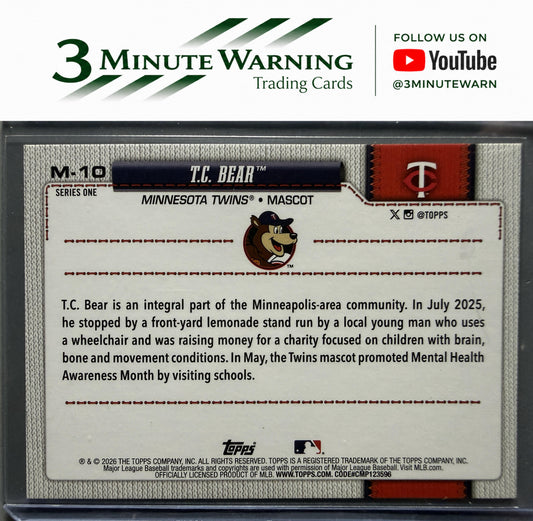 2026 Topps #M-10 T.C. Bear Mascots