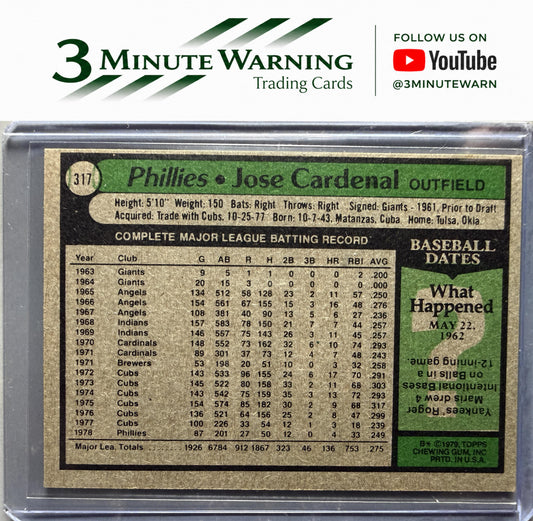 1979 Topps #317 Jose Cardenal