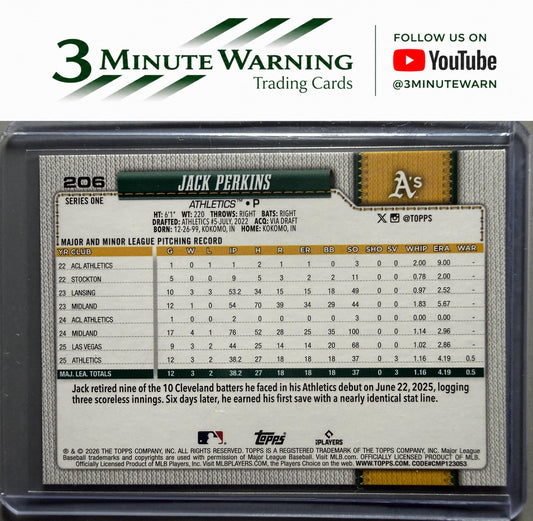2026 Topps #206 Jack Perkins
