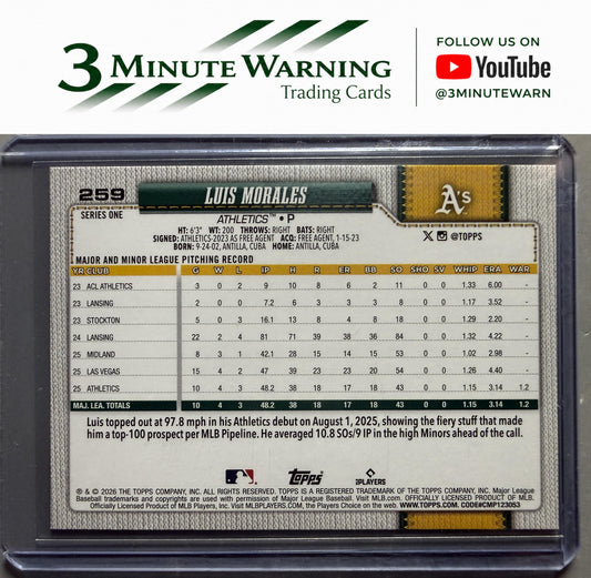 2026 Topps #259 Luis Morales
