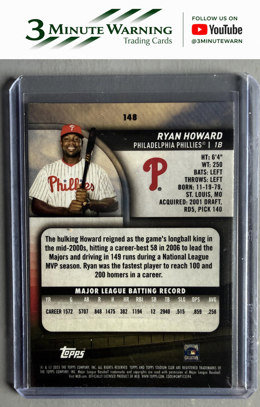2025 Stadium Club #148 Ryan Howard
