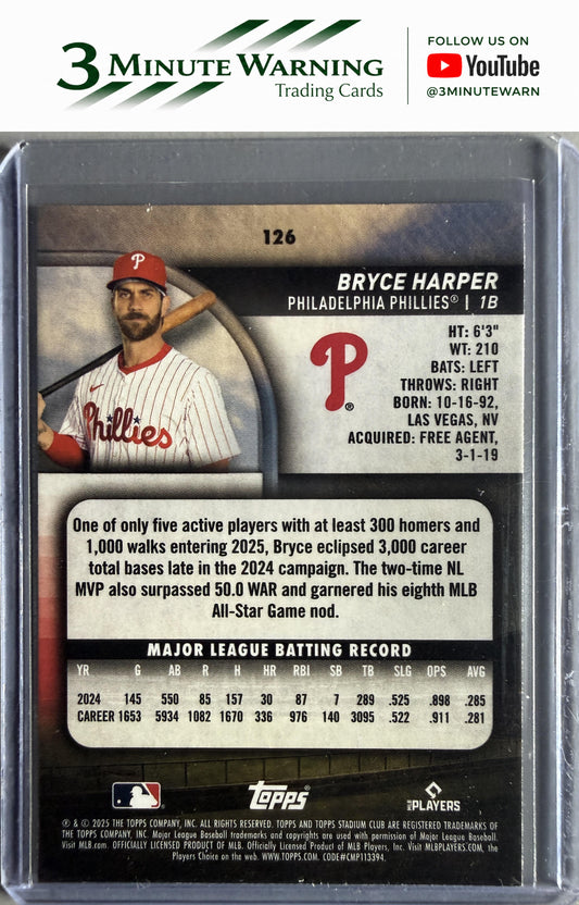 2025 Stadium Club #126 Bryce Harper