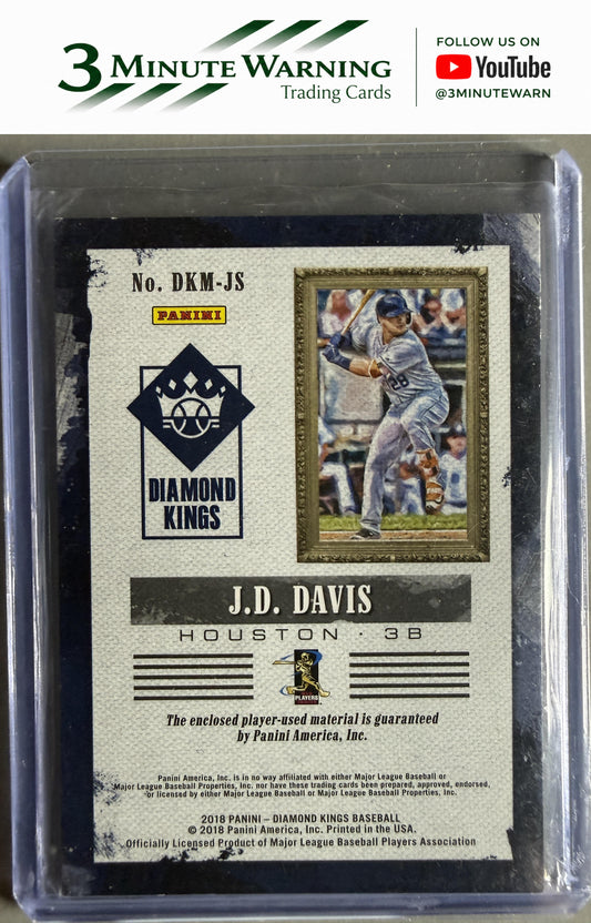 2018 Panini Diamond Kings #DKM-JS J.D. Davis DK Materials