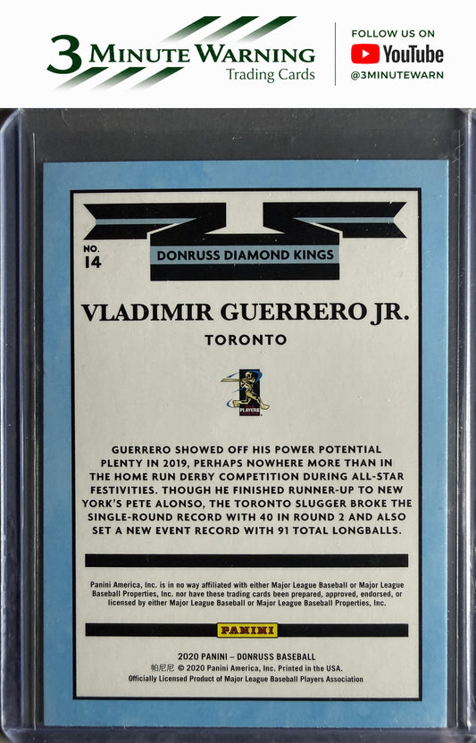 2020 Donruss #14 Vladimir Guerrero Jr.