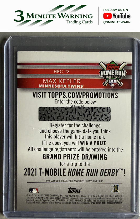 2020 Topps #HRC-28 Max Kepler Home Run Challenge (Series One)
