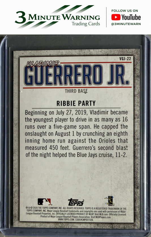 2020 Topps #VGJ-22 Vladimir Guerrero Jr. Player Highlights Vladimir Guerrero Jr.