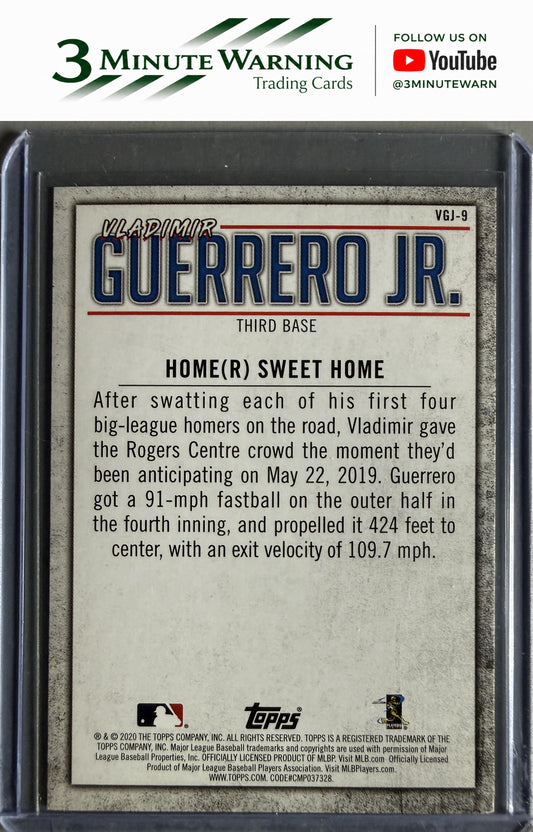2020 Topps #VGJ-9 Vladimir Guerrero Jr. Player Highlights Vladimir Guerrero Jr.