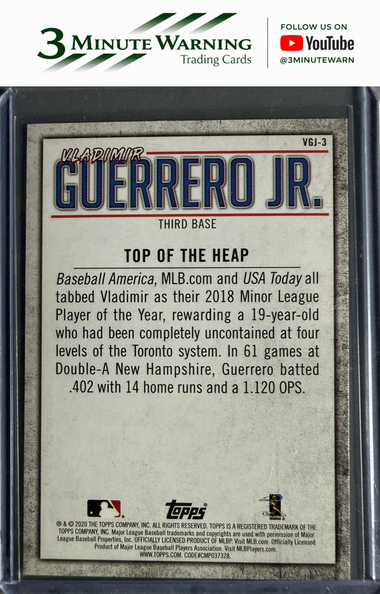 2020 Topps #VGJ-3 Vladimir Guerrero Jr. Player Highlights Vladimir Guerrero Jr.