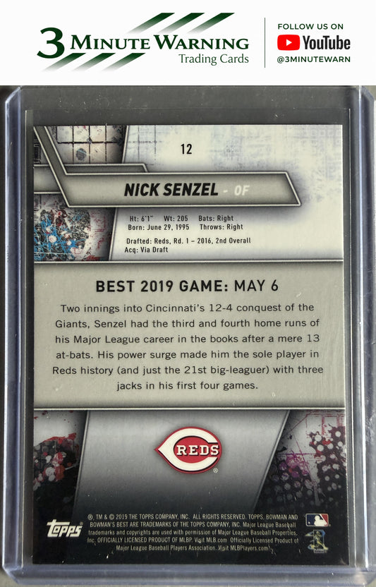 2019 Bowman's Best #12 Nick Senzel