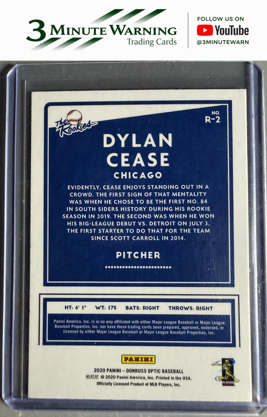 2020 Donruss Optic #R-2 Dylan Cease The Rookies