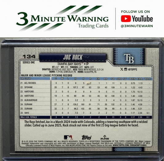 2026 Topps #134 Joe Rock Holo Foil