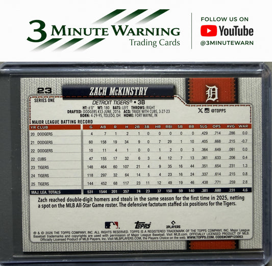 2026 Topps #23 Zach McKinstry Confetti