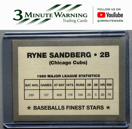 1990 Baseballs Finest Stars #NNO Ryne Sandberg