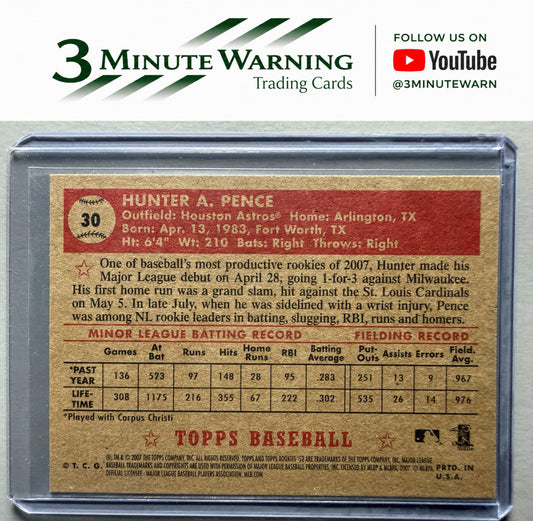2007 Topps Rookie 1952 Edition #30 Hunter Pence