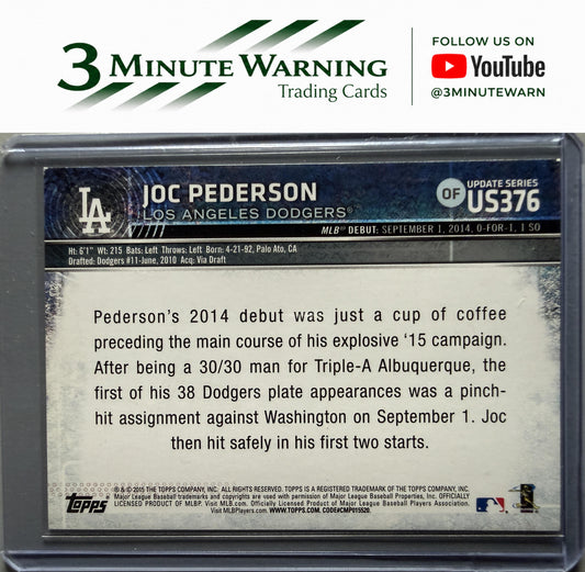 2015 Topps Update #US376 Joc Pederson