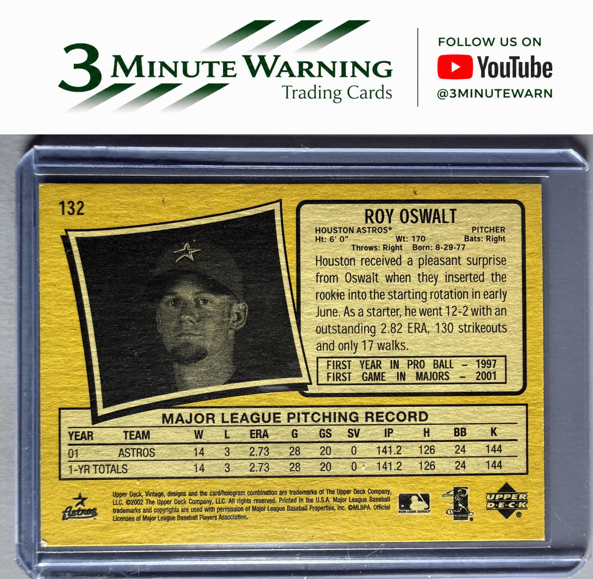 2002 Upper Deck Vintage #132 Roy Oswalt