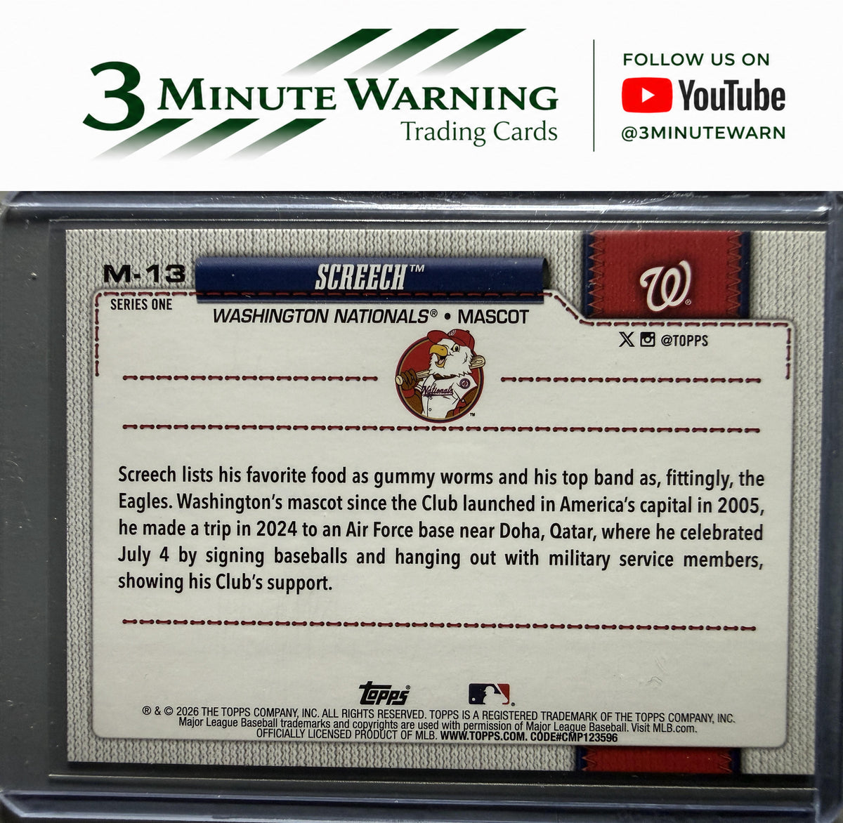 2026 Topps #M-13 Screech Mascots