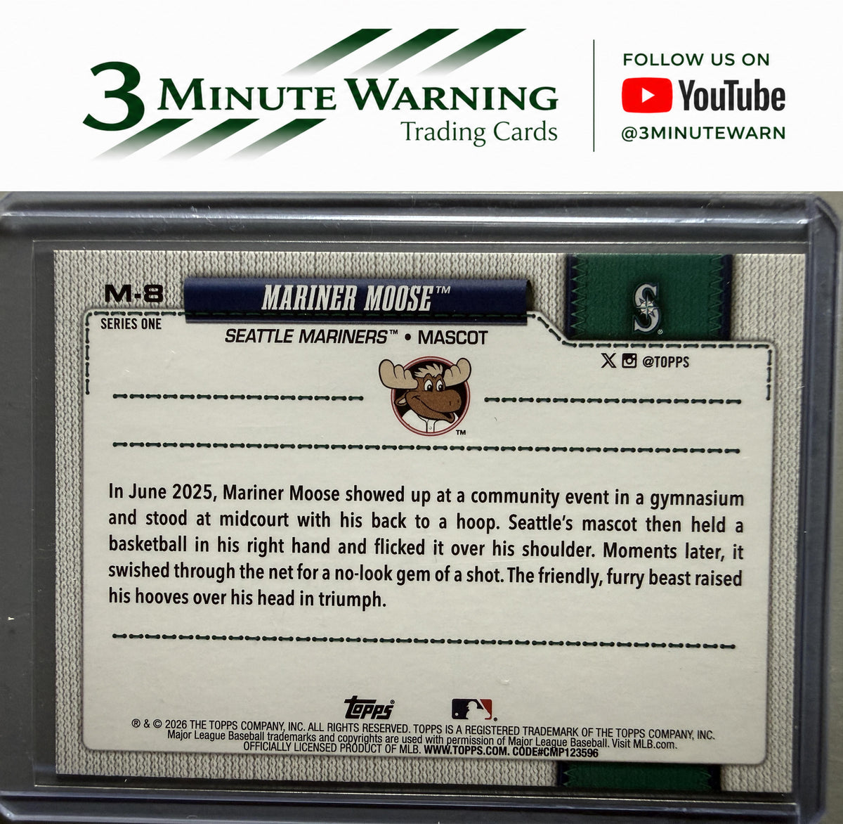 2026 Topps #M-8 Mariner Moose Mascots