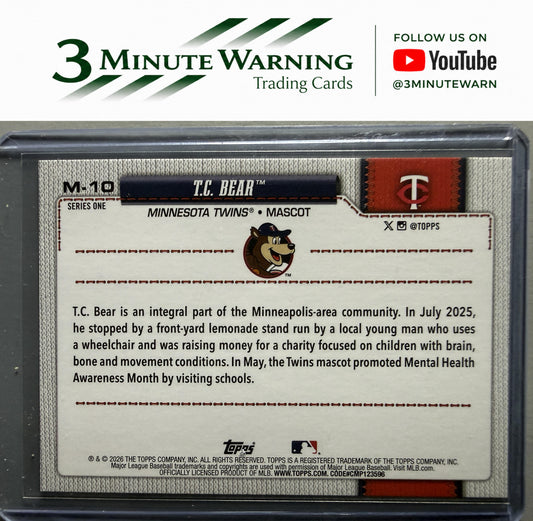 2026 Topps #M-10 T.C. Bear Mascots