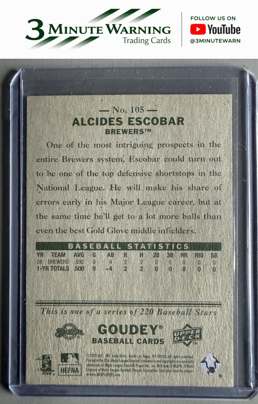 2009 Upper Deck Goudey #105 Alcides Escobar